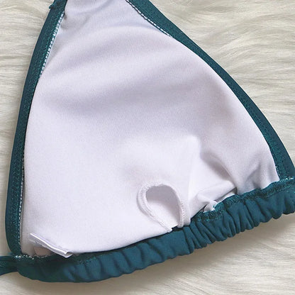 Costume da bagno femminile con strass ingioiellati e diamanti Costume da bagno donna Costume da bagno bikini a due pezzi Costume da bagno brasiliano Swim Lady