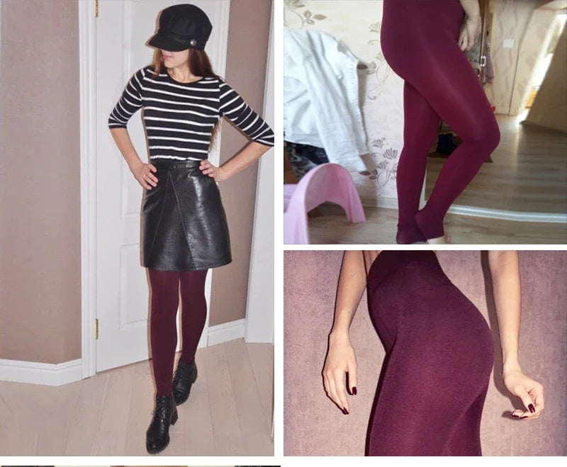 Leggings invernali per donna Leggins caldi Leggins in velluto tinta unita Leggings a vita alta Leggings elasticizzati dropshipping