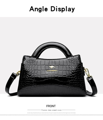 KAIDIFEINIROO Kangaroo Marca Alligator Pu Borsa a tracolla in pelle a tracolla Pochette Borse a mano per la madre Piccole borse da donna Nuovo