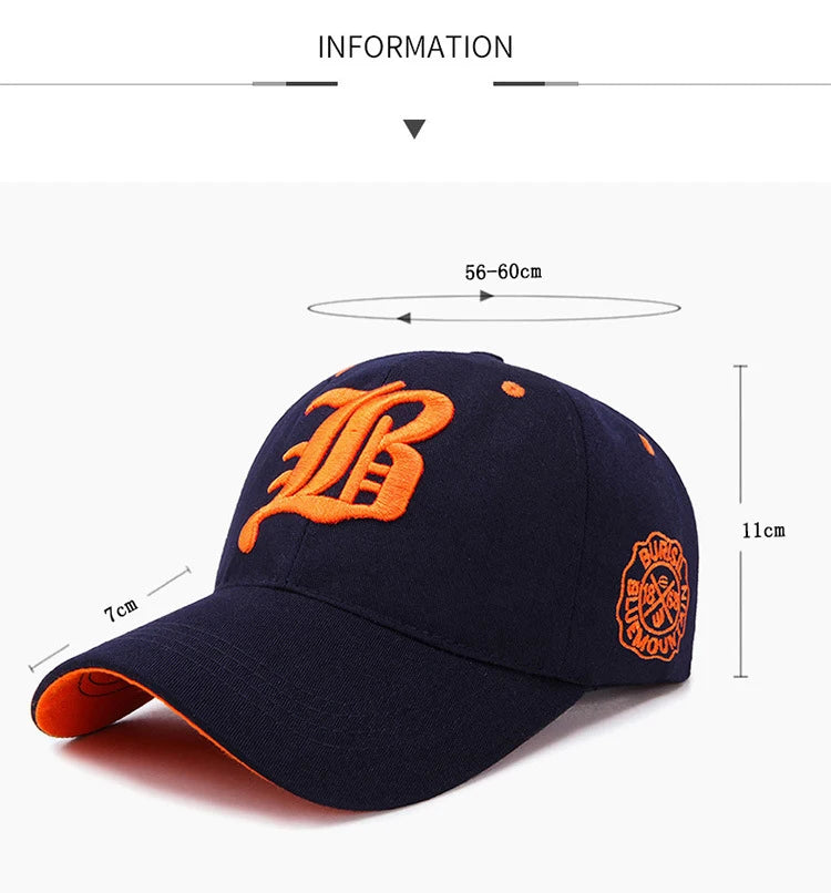 Berretto da baseball da donna da uomo Cappello estivo in cotone Ricamo Snapback Berretto hip-hop Sport per adulti Cappello da sole Casual Gorra Hombre Visiera Cappello da papà
