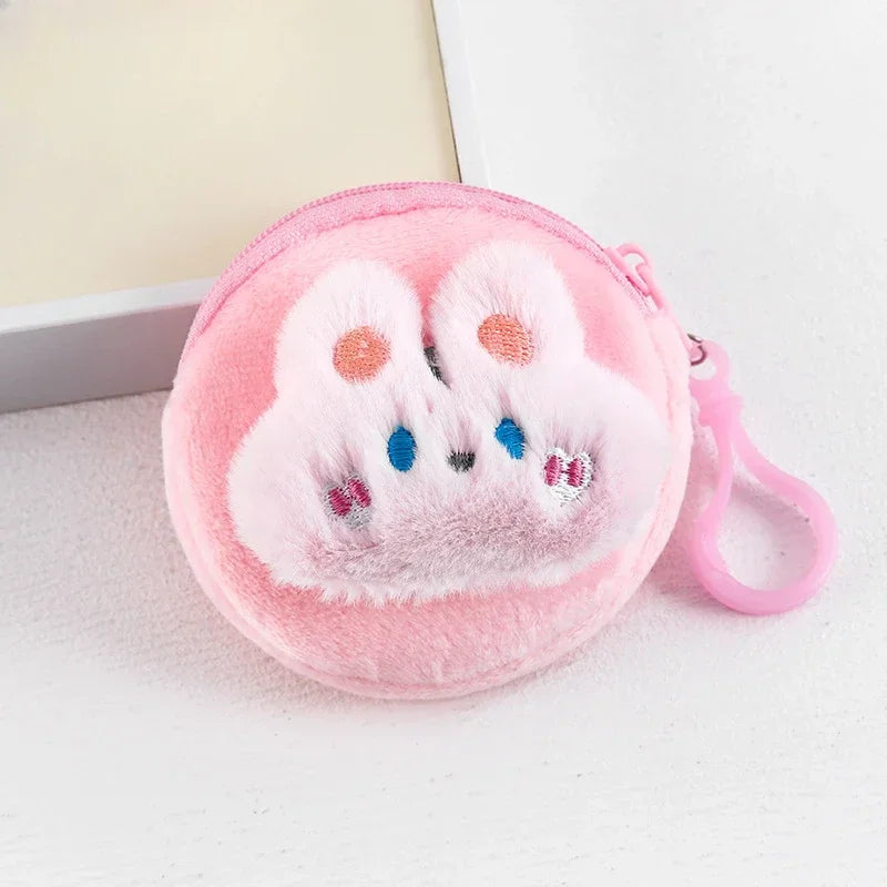 Cartone animato animale ragazzi portamonete in peluche bambini portamonete con cerniera custodia portaoggetti simpatici animali portafogli donna mini borsa regalo per bambini