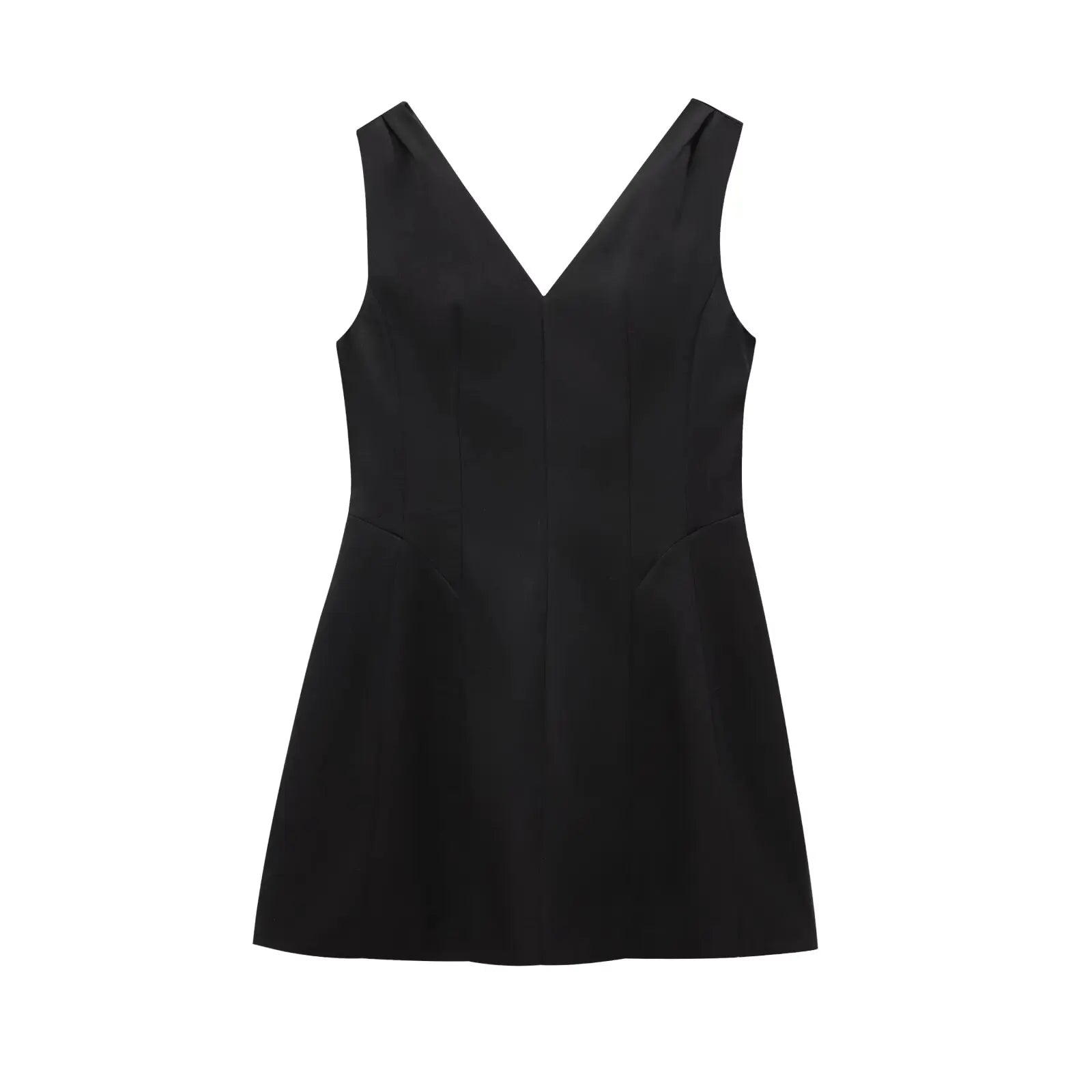 HH Summer Women scollo a V senza maniche senza schienale decorare mini abito con cerniera moda donna abiti sexy abito da festa stile street