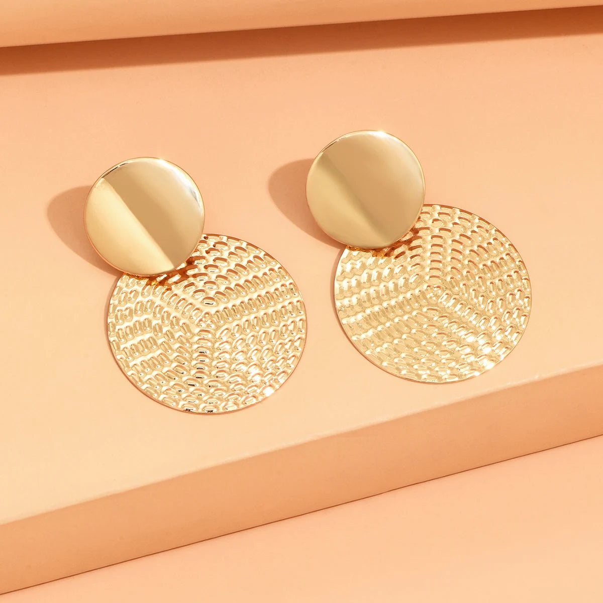 Aretes De Mujer Orecchini rotondi in metallo geometrico alla moda della Boemia per gioielli da sposa di moda da donna