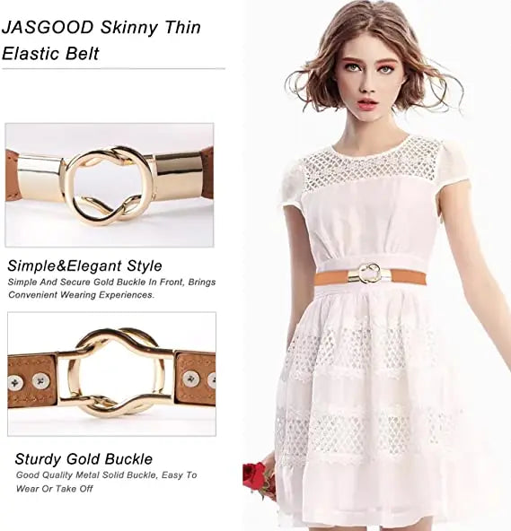 Cintura skinny da donna per abiti Cinture elastiche alla moda da donna Cintura cinch