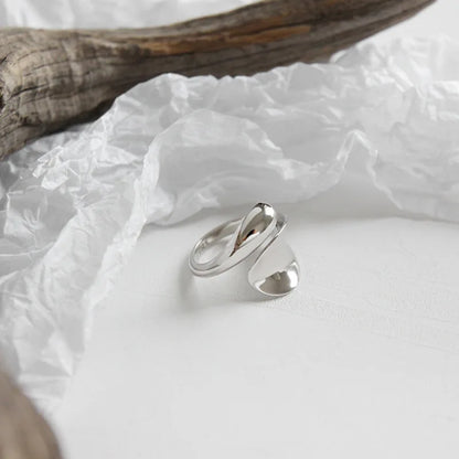 Anelli in Argento Sterling 925, Nuovi Gioielli da Festa, Charm Vintage, Design Geometrico a Doppio Strato, Accessori Regalo, Dropshipping