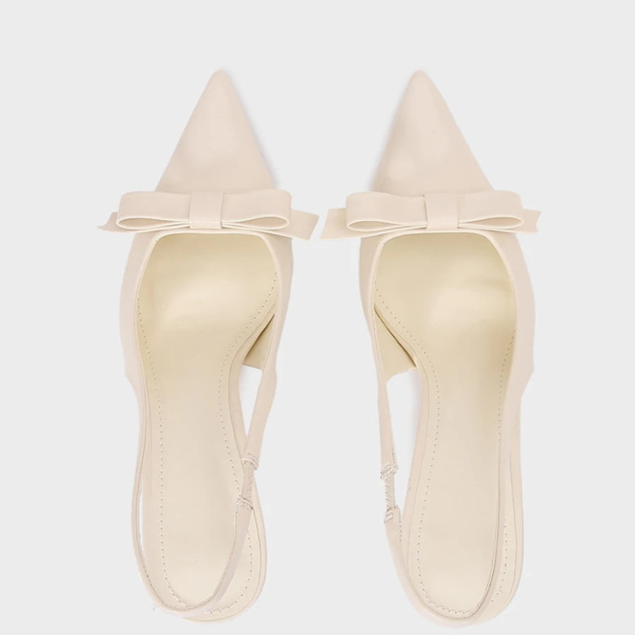 Sandales d'été à talons hauts pour femmes Élégante décoration de nœud Mode Fête Mariage Chaussures élégantes à talon aiguille sexy pour femmes