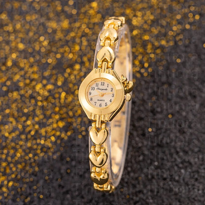 Orologi semplici ed eleganti con quadrante piccolo Orologi da polso al quarzo da donna in oro di lusso da donna Orologio da polso da donna delle migliori marche relogio feminino