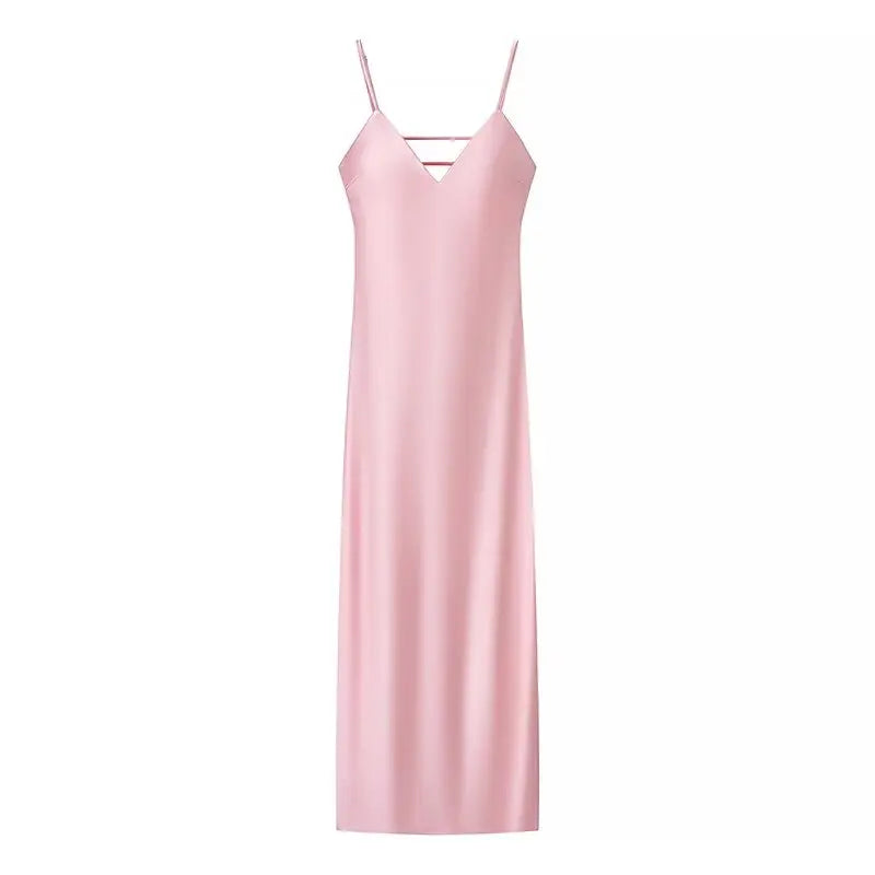 HH Abito estivo da donna con scollo a V giallo macchia Abito elegante senza maniche ampio Maxi abiti 2025 Nuovi abiti da festa per feste da donna