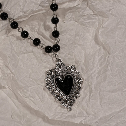 Y2K Sweet Cool Girl Collana con ciondolo croce creativa personalizzata con amore, adatta per l'uso quotidiano