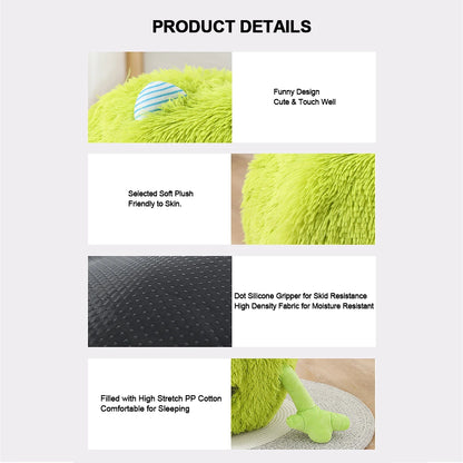 Cuccia per gatti cuccia per cani Cute Monster Cartoon Warm Plush Kitten Cushion Basket tenda Puppy Cave Nest Mat Bag forniture per animali domestici al coperto