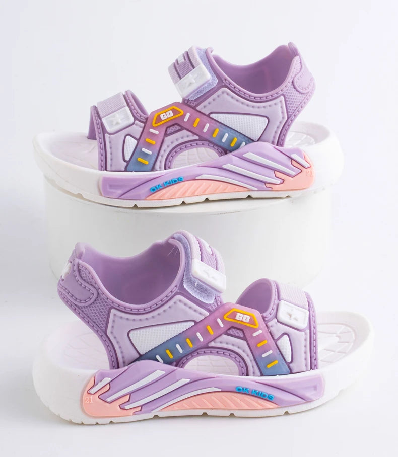 Sommersandalen für Kinder, lässige Strandschuhe mit weicher Sohle für Grundschüler Jungen und Mädchen (Unisex)