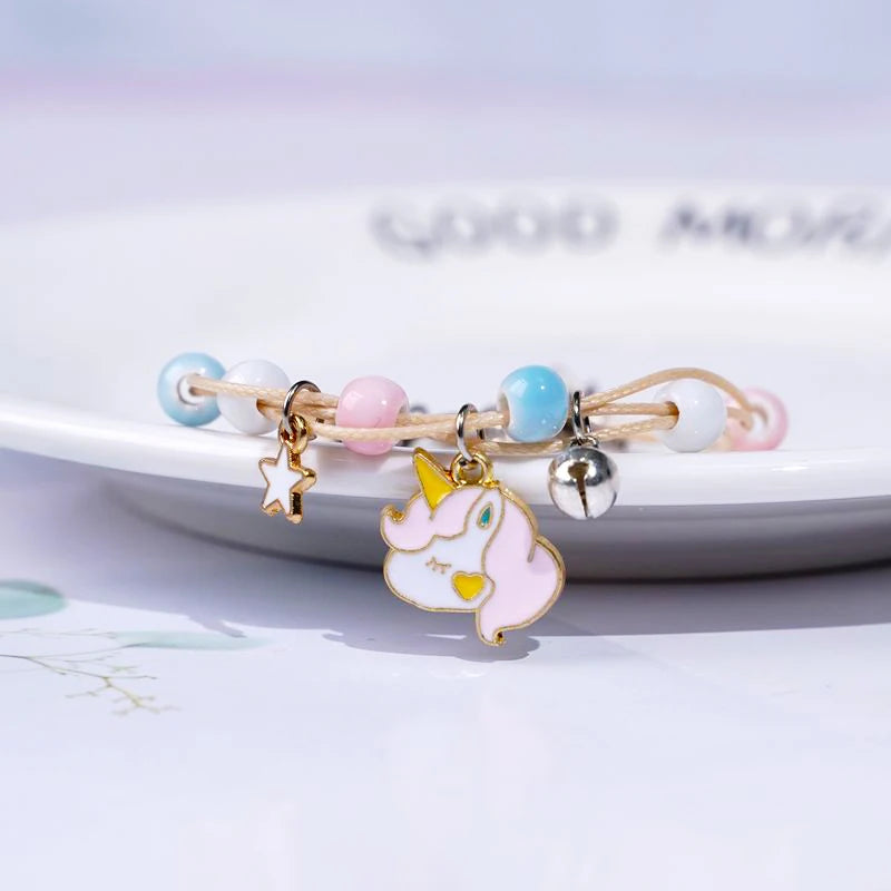 Simpatici orologi per ragazze unicorno con cinturino in silicone con cinturino in silicone Flash Light Orologio per bambini Orologio da donna reloj infantil Relogio Feminino