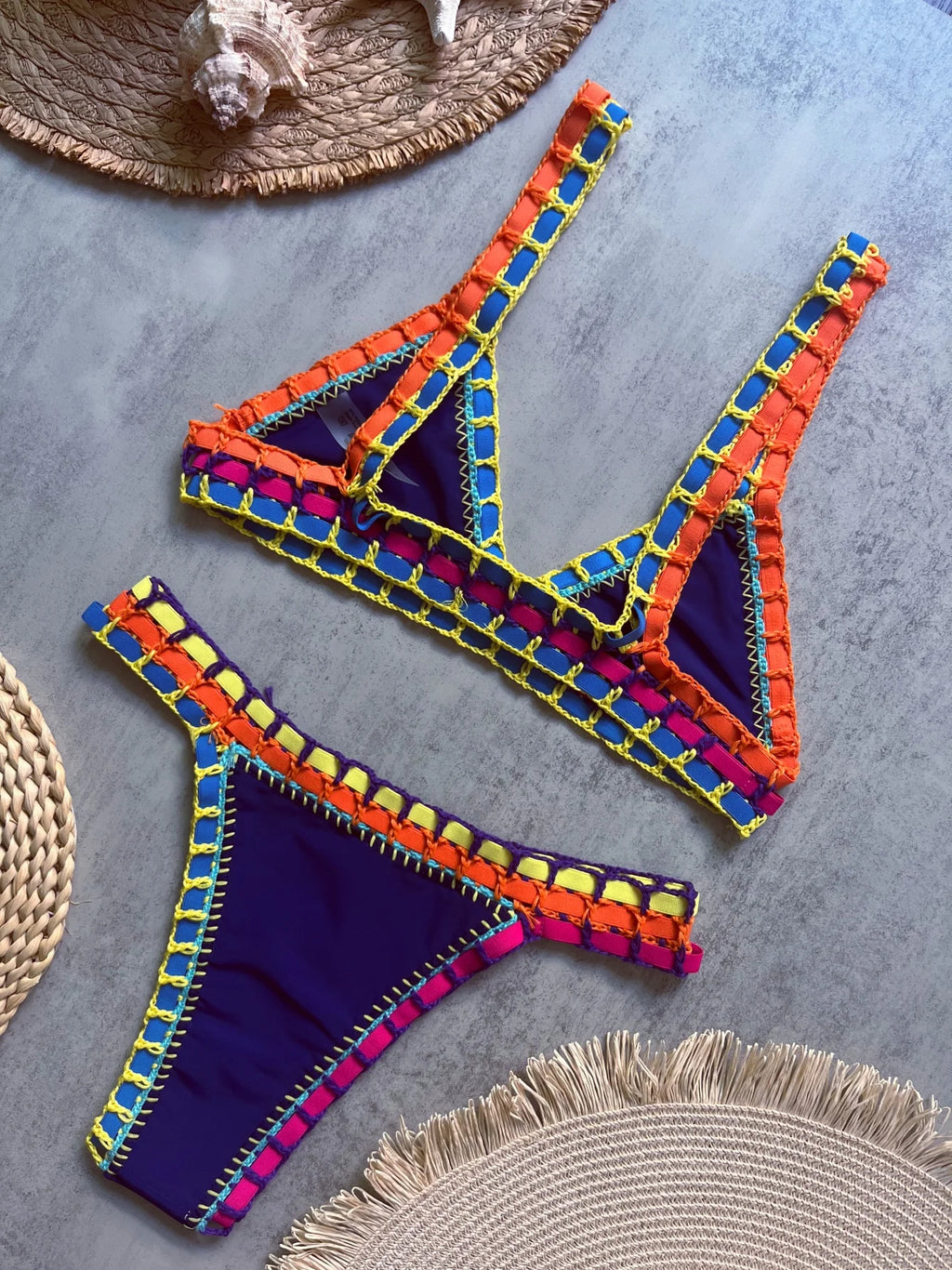 2026 Sexy Bikinis Sommer Frauen Bademode Handgehäkelter Bikini-Set Bademode Strand Badeanzug Biquini Weiblicher Monokini