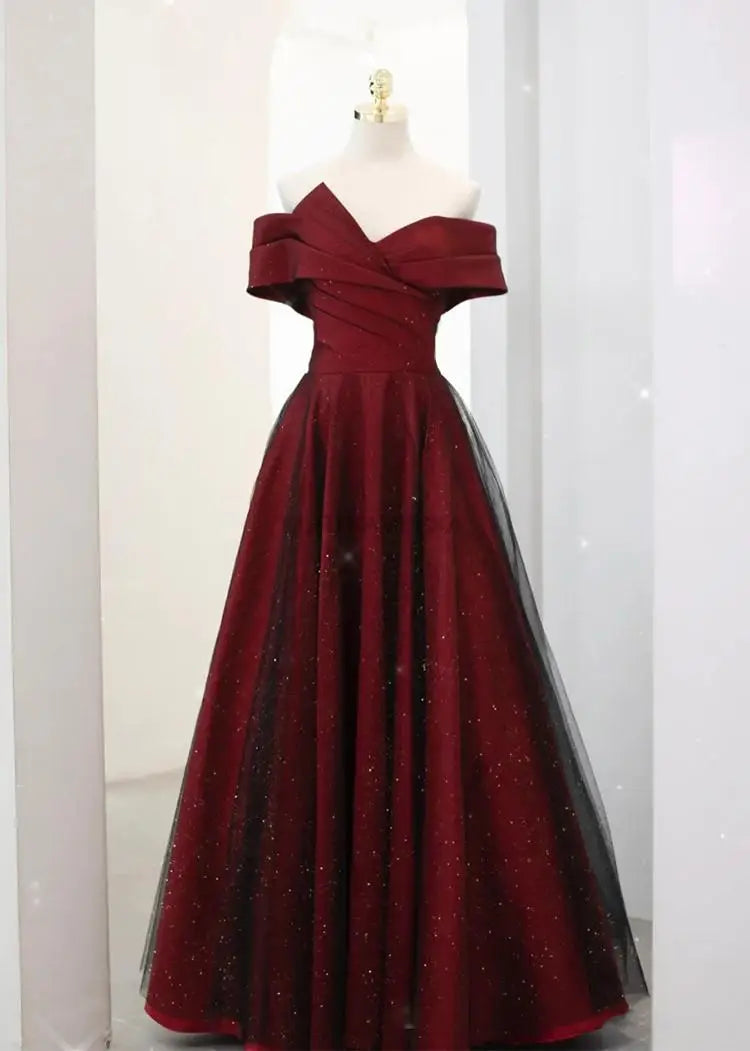 Abiti da ballo da sera eleganti e sexy con scollo a barchetta per le donne Estate 2023 Abiti da cerimonia per feste di compleanno per ospiti Abiti per occasioni formali