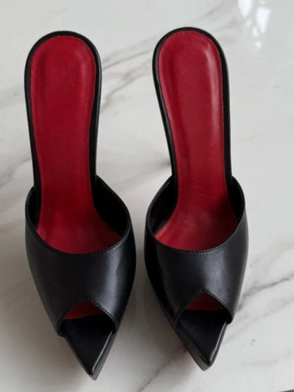 Sandali Estivi da Donna 2026 con Punta Aperta e Tacco a Spillo, Eleganti Scarpe da Ballo e da Cerimonia