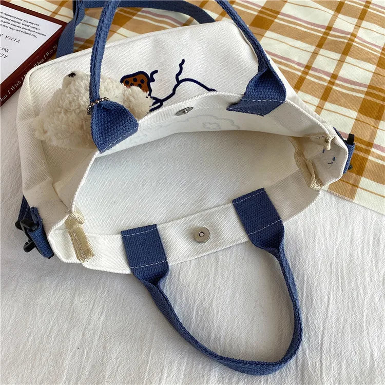 KATSEYE Borse di tela da donna Borsa a tracolla per ragazze Borse tote moda Ragazza Borsa tote per cartoni animati Borsa di grande capacità Borse per la spesa Regalo