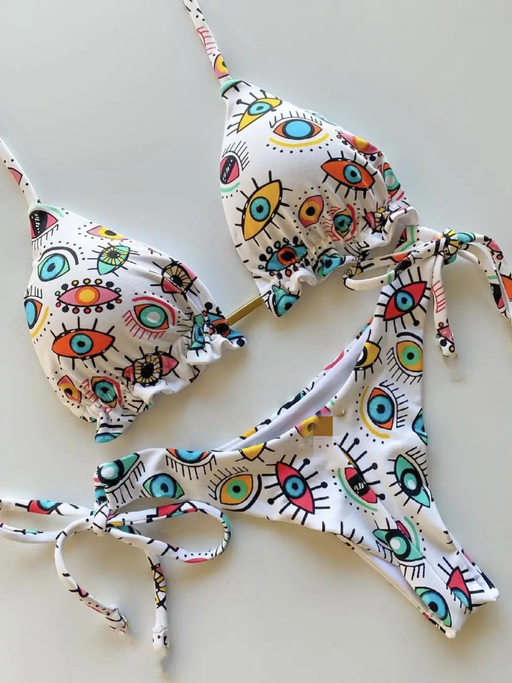 RUOTONGSEPT Sexy Print Bikinis Set Women Swimsuit Bandage Two-Piece Swimwear Brazilian Biquínis Beachwear Bathing Suit 2023 New
