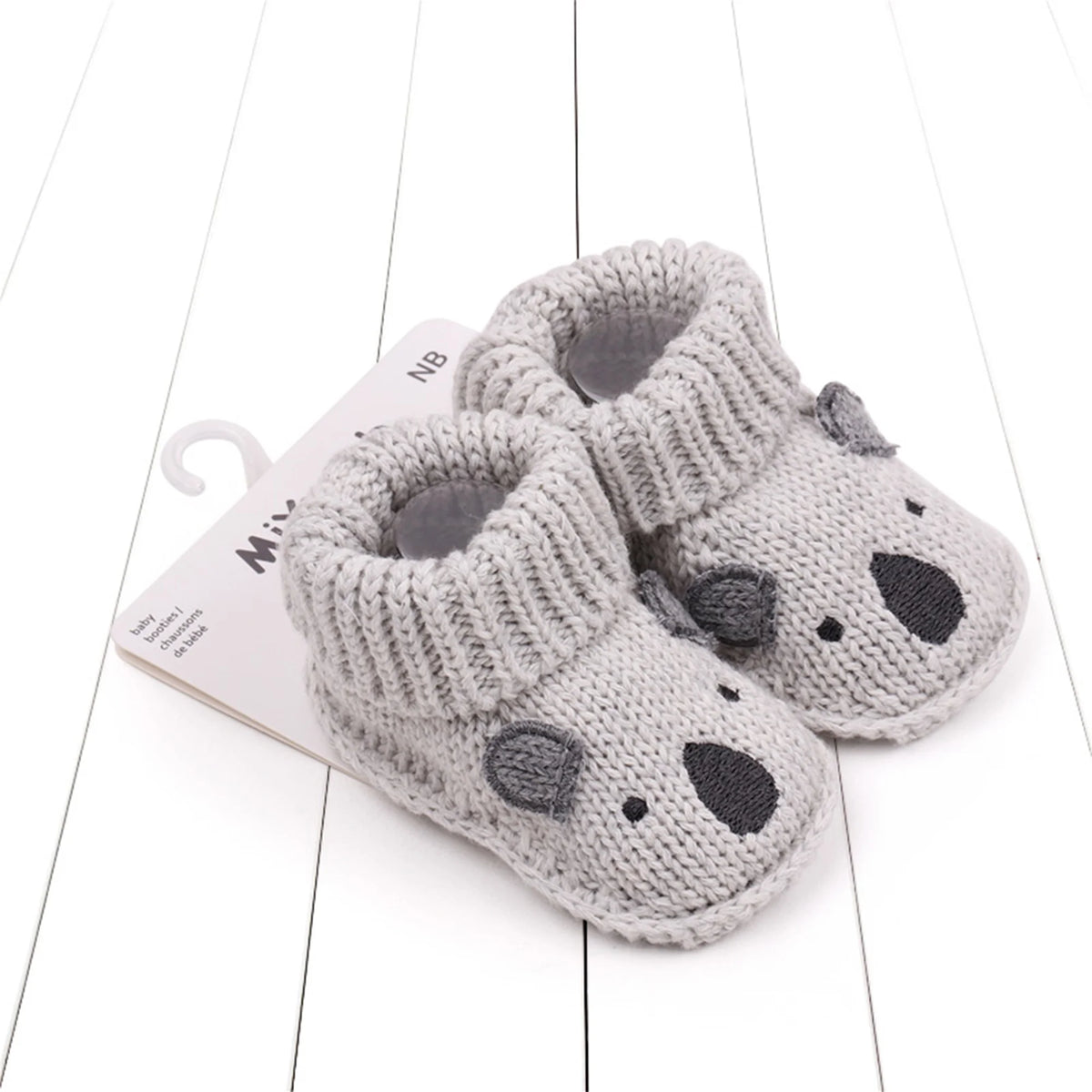 Pudcoco Scarpine in maglia per neonati, calzini morbidi e comodi, scarpe da passeggio per i primi passi, per neonati maschi e femmine