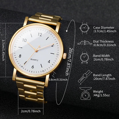 4 pezzi/set moda quadrante arabo orologi da donna orologio da polso al quarzo da donna braccialetti con strass set Reloj Mujer (senza scatola)