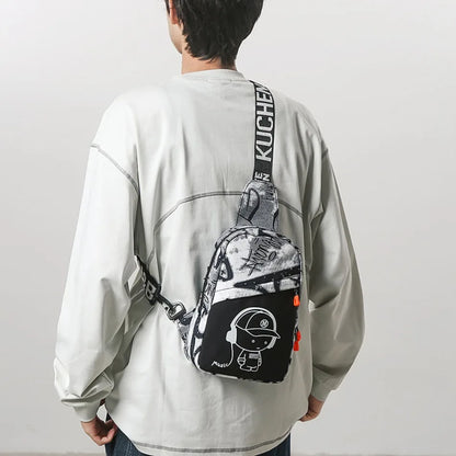 Borsa da petto luminosa alla moda Borsa a tracolla portatile leggera per pendolari per gita quotidiana Borse a tracolla dal design unico