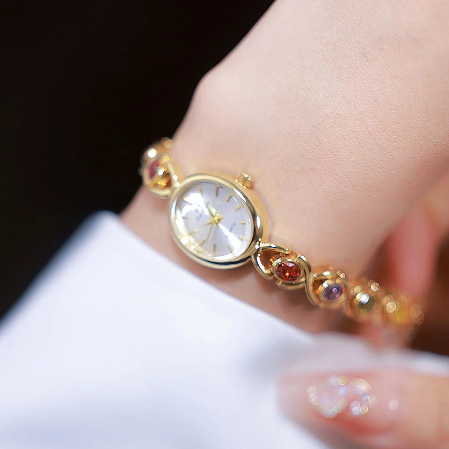 Orologio da donna elegante braccialetto di giada di lusso orologi al quarzo regalo per le donne 2025 nuovo orologio da polso impermeabile di alta qualità
