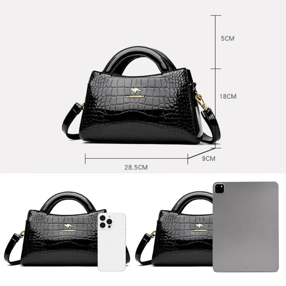 KAIDIFEINIROO Kangaroo Marca Alligator Pu Borsa a tracolla in pelle a tracolla Pochette Borse a mano per la madre Piccole borse da donna Nuovo