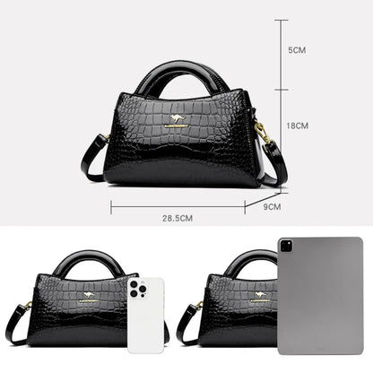 KAIDIFEINIROO Kangaroo Marca Alligator Pu Borsa a tracolla in pelle a tracolla Pochette Borse a mano per la madre Piccole borse da donna Nuovo
