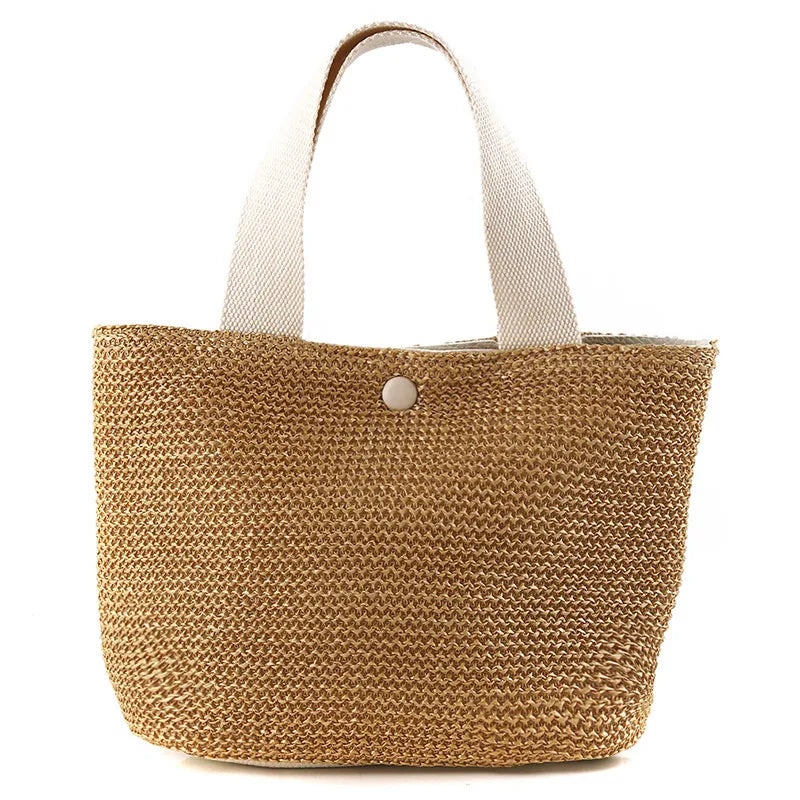 Borsa a tracolla a tracolla in paglia da spiaggia borsa a tracolla a secchiello in Rattan intrecciato estivo bohémien da donna borse a tracolla fatte a mano per le donne