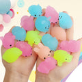 12 Pezzi di Squishies Luminosi Mochi, Giocattoli Antistress a Forma di Animali, Mini Giocattoli Antistress Mochi Animali Kawaii