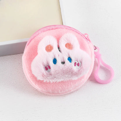 Cartone animato animale ragazzi portamonete in peluche bambini portamonete con cerniera custodia portaoggetti simpatici animali portafogli donna mini borsa regalo per bambini