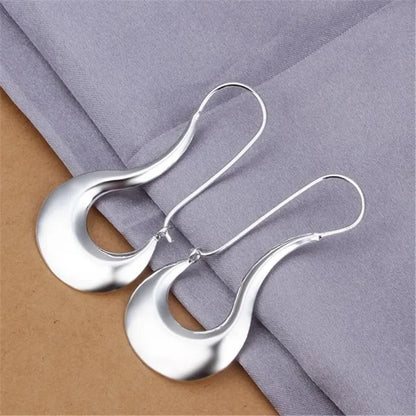 Orecchini pendenti in argento sterling 925 pregiati con ciondoli per gioielli da donna, moda, matrimonio, festa di fidanzamento, bel regalo