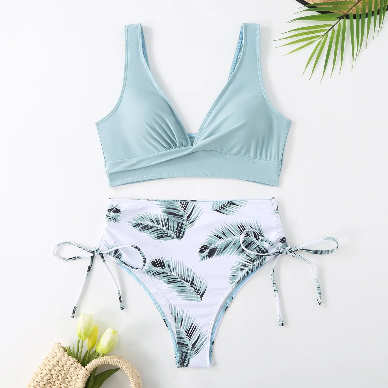 Sexy Bikini 2026 Badeanzug Damen Trend Bademode Weiblich High Waisted Bikini Sets Koreanisches Schwimmen für Frauen Badeanzug Strandbekleidung