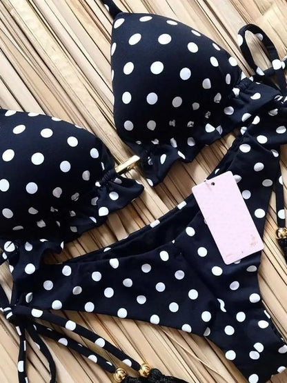 RUOTONGSEPT Sexy Print Bikinis Set Women Swimsuit Bandage Two-Piece Swimwear Brazilian Biquínis Beachwear Bathing Suit 2023 New