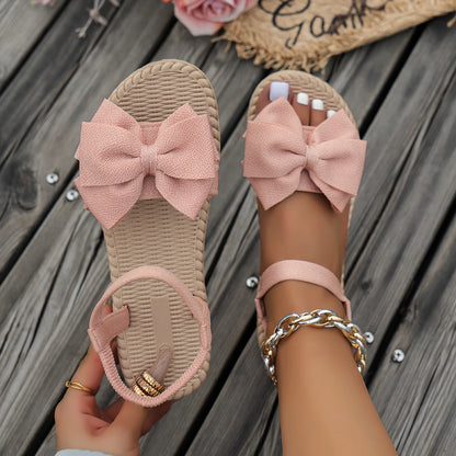 Sandali da donna 2025 Nuovi sandali leggeri estivi Pantofole casual da spiaggia alla moda Papillon da esterno Scarpe basse Scivoli da casa da donna