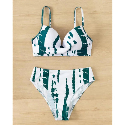 Sexy Print Push-up Bikinis 2026 Damen Bademode Weiblicher Badeanzug Schwimmanzüge Brasilianischer Bikini-Set Strandbekleidung Bademode