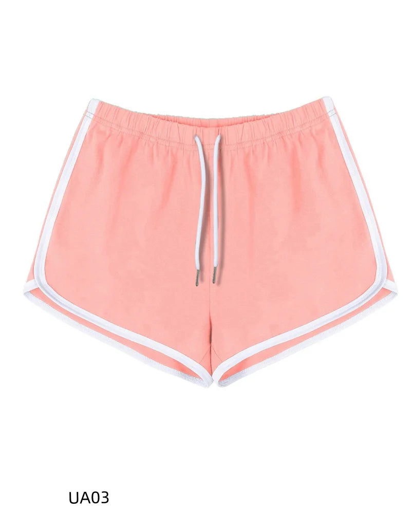 Pantaloncini Casual da Donna in Cotone con Elastico in Vita e Coulisse, Ideali per Corsa, Sport, Relax, Palestra e Allenamento Estivo