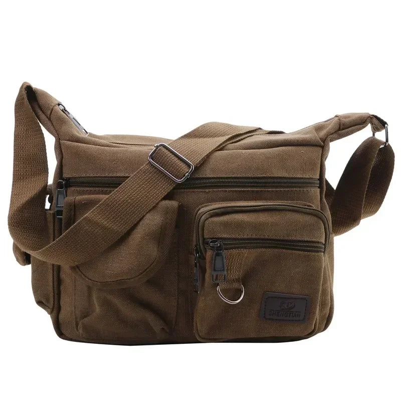 Borsa a Tracolla in Tela da Uomo, Borsa Casual da Viaggio, Borsa Messenger di Lusso, Borsa a Mano di Alta Qualità, Borsa da Petto alla Moda