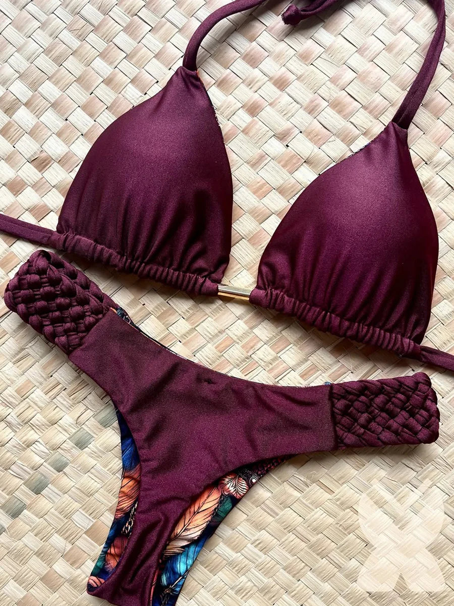 Sexy Micro Bikinis Women Swimsuit Sexy Swimwear Bikini New Print Brazilian Biquini Bathing Suit Swimming Suit Beachwear Female