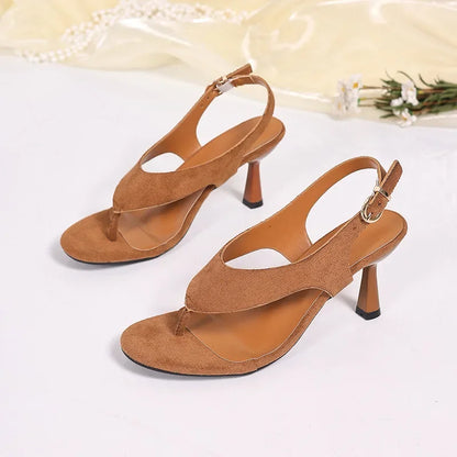 Sandales à talons hauts tendance pour femmes pour l'été, chaussures pour femmes avec bride à la cheville, talons, Zapatos Mujer, chaussures d'été, escarpins pour femmes