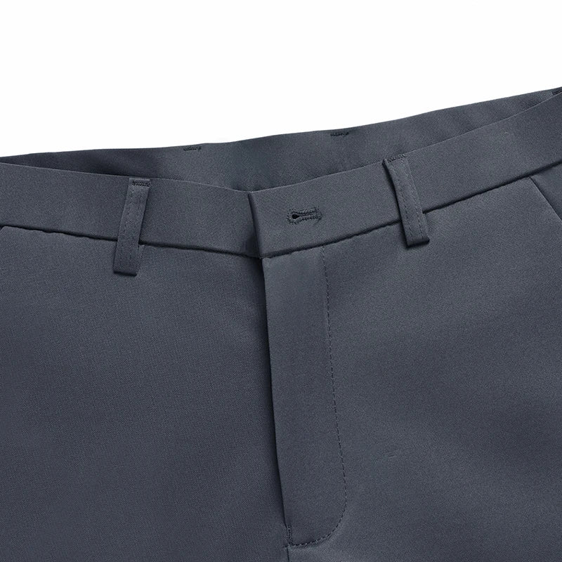 29-42 Pantaloni estivi da uomo Pantaloni casual elasticizzati dritti sottili senza traccia, senza tessuto da stiro, sensazione setosa e fresca