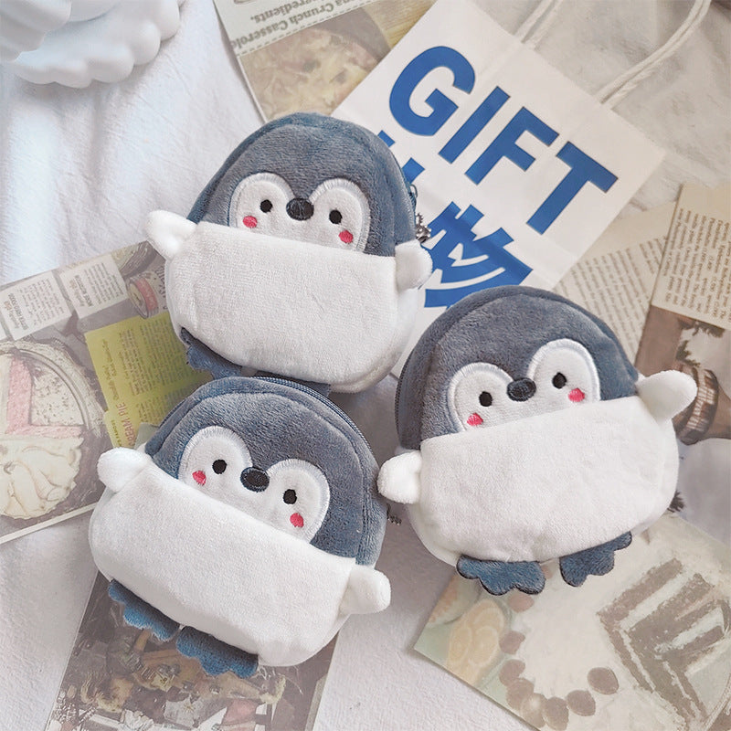 Cartone animato animale ragazzi portamonete in peluche bambini portamonete con cerniera custodia portaoggetti simpatici animali portafogli donna mini borsa regalo per bambini
