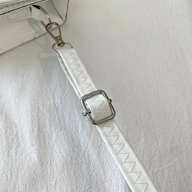 Nuove borse a tracolla moda tinta unita borsa a tracolla da viaggio femminile plaid piccole borse a tracolla in pelle PU per donna