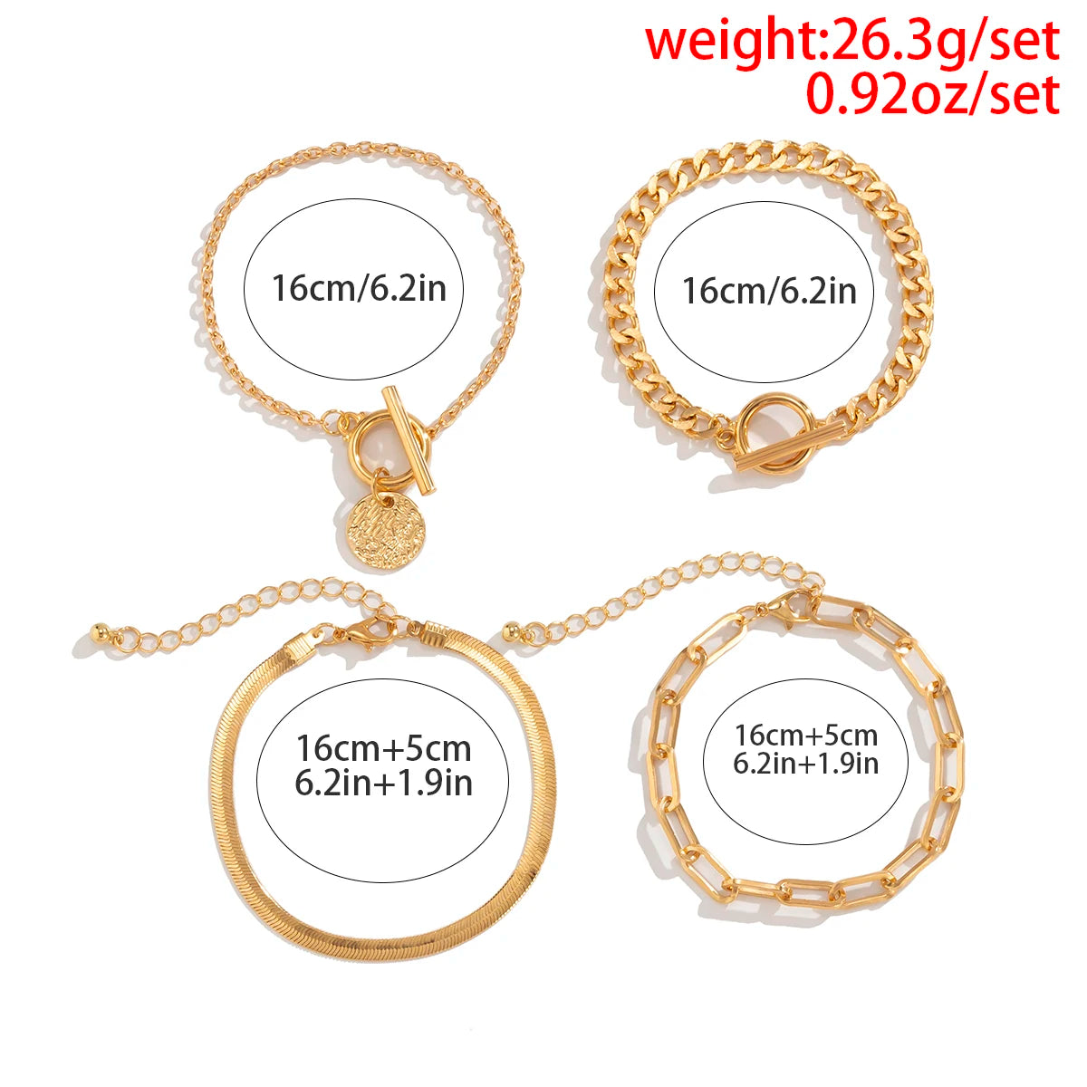 Braccialetto con ciondolo moneta con catena a maglia cubana Punk per donna a mano Vintage OT Buckle Snake Chain Charm Bangles coppia gioielli regalo