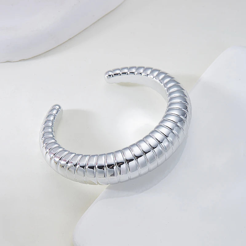 Bracelets irréguliers exagérés de mode pour femmes, simples, Hip Hop, Rock, personnalité, manchette en plastique, bijoux tendance