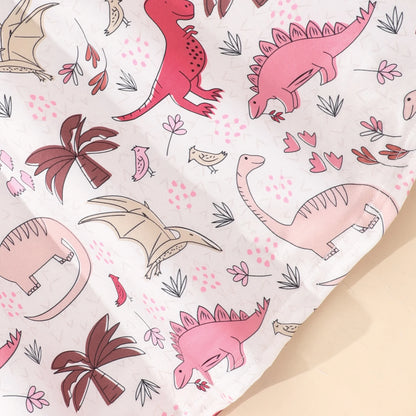 2024 Bambini Vestono Vestiti Della Ragazza Festa di Compleanno Dinosauro Estate Manica Corta Unicorno Neonate Abiti da Principessa 2 3 5 6 7 8 Anni