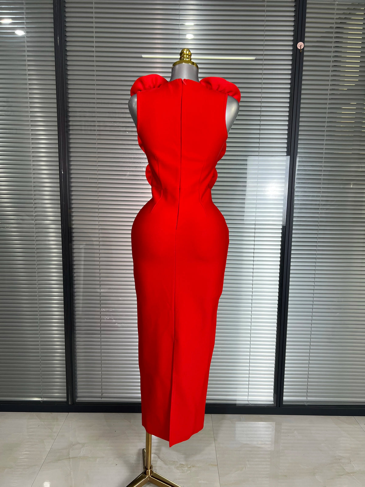 Nouvelles Femmes Été Sexy Rouge Noir Fleur Tank Longue Robe Bandage Moulante Robe De Soirée D'anniversaire De Célébrité
