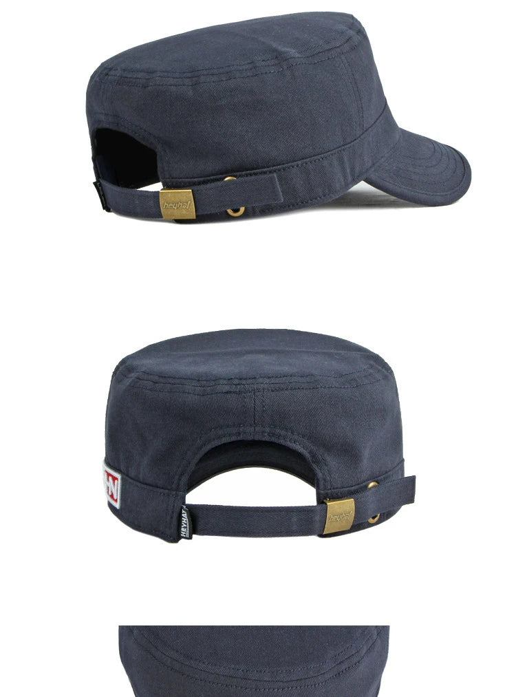 Estate Autunno Uomo Donna Esercito Berretto militare Cappello da baseball piatto Berretto con visiera in cotone con stella rossa ricamata in 3D per protezione solare esterna