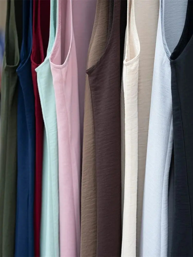 Ramadan Nero Bianco Dubai Abiti di Preghiera Donne Turchia Islam Musulmano Modesto Jersey Sotto Abaya Dress Kebaya Robe Femme Musulmane