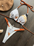 RUOTONGSEPT Bademode Damen Leopard Print Brazilian Bikini Set Sexy Tanga Badeanzug Zweiteiler Damen 2023 Strandmode