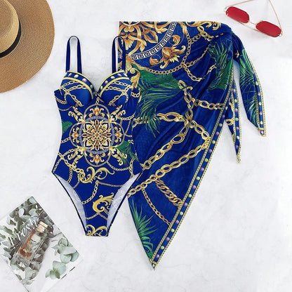Summer Sexy Print One Piece Swimsuits Closed Female Swimwear Push Up Body Women's Swim Wear Bathing Suits Beach Pool Bather 2026
